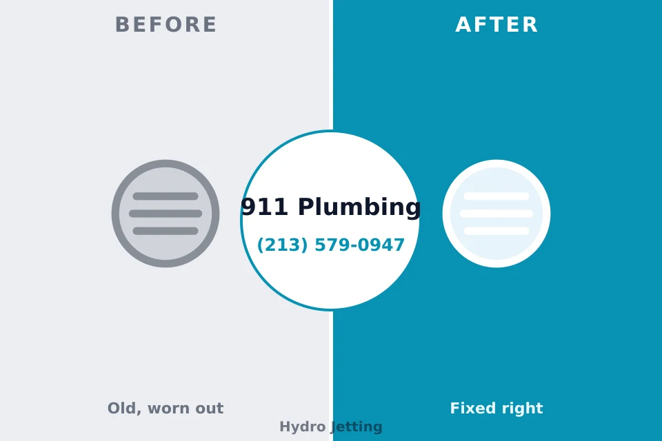 Before and after: plumbing repair Waymart, PA